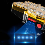 12 x P90 LED Headlamp USB Rechargeable Long Shoot 4 Modes