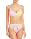 Aqua Swim Printed High Leg Bikini Bottoms