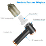 120W 9000PA Cordless Handheld Car Vacuum Cleaner with Searchlight