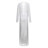 New Men's Japanese-style Polka Dot Lace Bathrobe