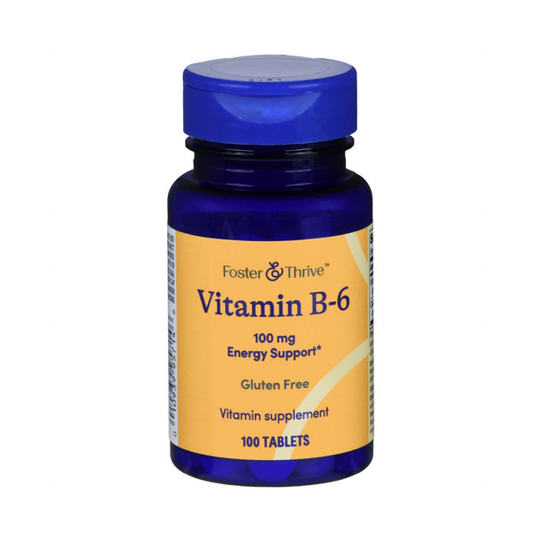 Foster & Thrive Vitamin B6 Supplement, 100 mg