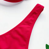 Sexy V-bar Underwired Bra Cup Thong Bikini 2025 Women Swimwear Female Swimsuit Two-pieces Bikini Set High Cut Bathing Suit Swim