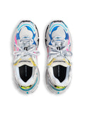 Balenciaga Women Mesh And Nylon Multicolor Worn-Out Effect Runner Sneakers