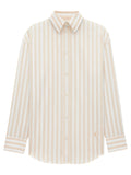 Saint Laurent Women Striped Cotton Cassandre Shirt