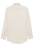 Saint Laurent Women Striped Cotton Cassandre Shirt