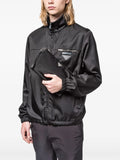 Prada Men Re-Nylon And Saffiano Leather Pouch