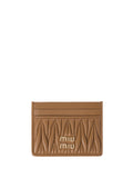 Miu Miu Women Matelassé Nappa Leather Card Holder