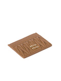 Miu Miu Women Matelassé Nappa Leather Card Holder