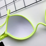 Sexy V-bar Underwired Bra Cup Thong Bikini 2025 Women Swimwear Female Swimsuit Two-pieces Bikini Set High Cut Bathing Suit Swim