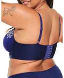 Adore Me Womens Britta Contour Demi Bra - Dark Blue, Size 38I