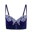 Adore Me Womens Britta Contour Demi Bra - Dark Blue, Size 38I