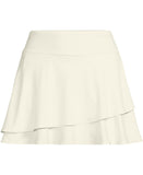 Lands End Womens High Waisted Tulip Hem Swim Skort - Egret White, Large