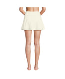 Lands End Womens High Waisted Tulip Hem Swim Skort - Egret White, Large