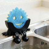 A Dish Sponge Holder With A Draining Rackemoji Design For Neater More Organized Storage