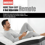 Anderic Substitute For Sealy RF368B EASE ERGO 2.0/3.0 Adjustable Bed Remote Control - JLDK.30.03.20 [RR399A]