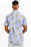Hawaiian Print Button Down Shirt