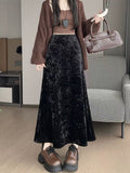 New Fallwinter Diamond-velvet Skirt