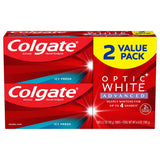 Colgate Optic White Advanced Teeth Whitening Toothpaste; Icy Fresh; 3.2 oz; 2 Pack