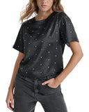 Dkny Grommet Embellished Top, XXS
