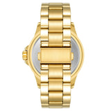 Armitron Men's Dress Watch with Navy Round Dial and Gold Tone Bracelet