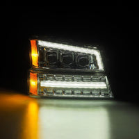 AlphaRex 03-06 Chevrolet Silverado/02-06 Avalanche  NOVA-Series LED Projector Headlights Chrome