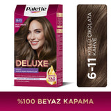 Palette Deluxe Ash Chocolate Brown Hair Dye 611 115 ml