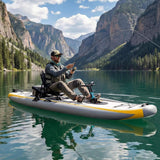 Portable 12FT Lightweight Inflatable PVC Fishing Kayak With Pedal System (SAK64328)