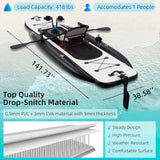 Premium 12FT Lightweight Inflatable Fishing Kayak With Pedal System (SAK15079)
