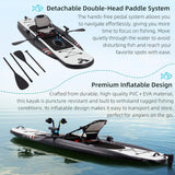 Premium 12FT Lightweight Inflatable Fishing Kayak With Pedal System (SAK15079)