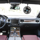 12V Car Fan Oscillating Clip on Cooling Fan with 2 Speeds 120° Rotation
