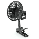 12V Car Fan Oscillating Clip on Cooling Fan with 2 Speeds 120° Rotation