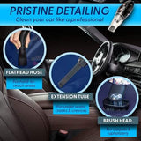 12V High Power Handheld Car Vacuum with 16Ft Cord, Attachments & Bag