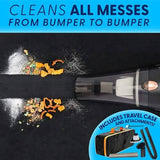 12V High Power Handheld Car Vacuum with 16Ft Cord, Attachments & Bag