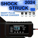 12V Intelligent Pulse Repair Smart Battery Charger with LCD Display