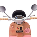 12V Two-seater Kids Ride On Level Up Electric Motorcycle,2wd,Three-wheel Toy w/Music,Bluetooth,USB,Backseat flip adult seat,Portable Storage Hooks&Oversized Trunk,LED Headlight For Kids 3-6.