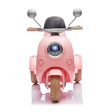 12V Two-seater Kids Ride On Level Up Electric Motorcycle,2wd,Three-wheel Toy w/Music,Bluetooth,USB,Backseat flip adult seat,Portable Storage Hooks&Oversized Trunk,LED Headlight For Kids 3-6.