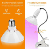 12W LED 360° Rotatable Plant Grow Light with Desk Clip