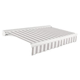 [12x10FT] Awntech Key West Premium Manual Outdoor Retractable Awning [FCM12-SBY] (SAK35497)