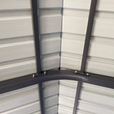 [12X20FT] Alora Heavy-Duty Metal Carport With Galvanized Steel Roof For Car, Boats And Trucks, Gray (SAK95562)