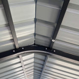 [12X20FT] Alora Heavy-Duty Metal Carport With Galvanized Steel Roof For Car, Boats And Trucks, Gray (SAK95562)