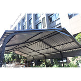 [12X20FT] Alora Heavy-Duty Metal Carport With Galvanized Steel Roof For Car, Boats And Trucks, Gray (SAK95562)