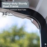 [12X25FT] Alora Heavy Duty Extra Large Multi Vehicle Carport Kit With Galvanized Steel Roof (SAK37514)