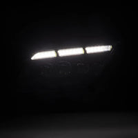 AlphaRex 13-14 Ford Mustang MK II NOVA-Series LED Projector Headlights Black
