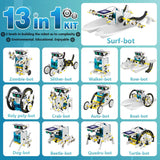 13-in-1 Solar Powered Robot Toy for Kids