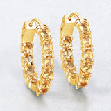3.20 Carat Genuine Citrine .925 Sterling Silver Earrings