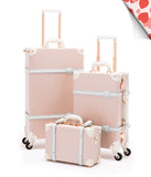 Minimalism 3 Pieces Luggage Set - Cherry Pink's