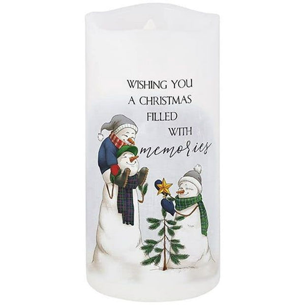Carson Home Accents Memories Moving Wick Candle, 6-inch Height (70305)