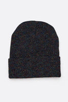 Metallic Basic Knit Cuffed Beanie Set