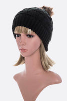 Raised Knit PomPom Beanie
