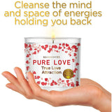 Magnificent 101 Long Lasting Pure Love Aromatherapy Candle with Florals & Oils14 Oz - 56 Hour Burn Time Soy Wax Candle for True Love Attraction, Purification & Manifestation